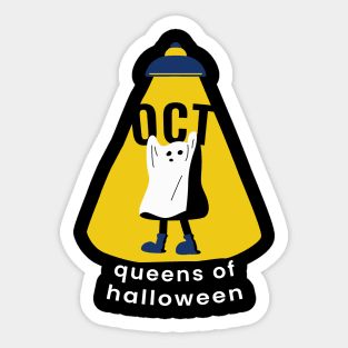 Queens Of Halloween Are Born In October Sticker